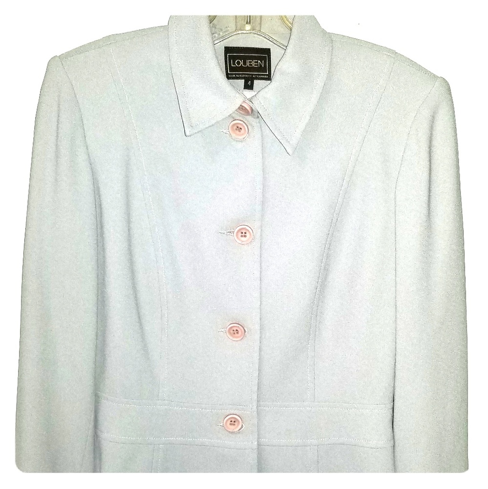 Vintage Louben Blazer Pale Blue